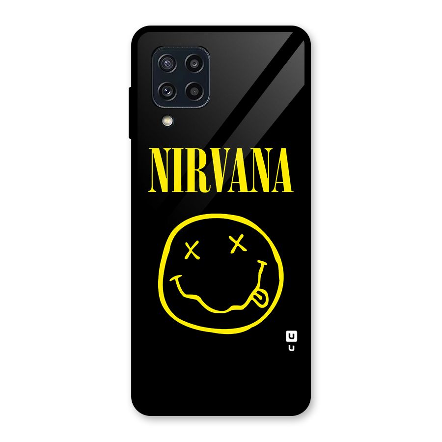 Nirvana Smiley Glass Back Case for Galaxy M32