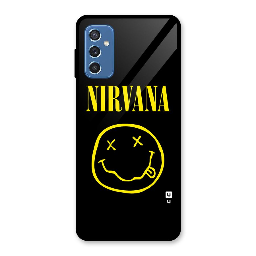 Nirvana Smiley Glass Back Case for Galaxy M52 5G