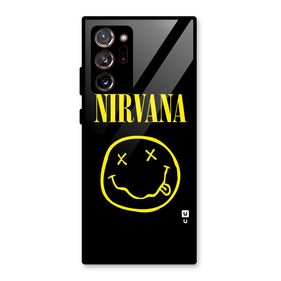 Nirvana Smiley Glass Back Case for Galaxy Note 20 Ultra