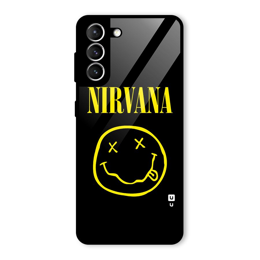 Nirvana Smiley Glass Back Case for Galaxy S21 5G