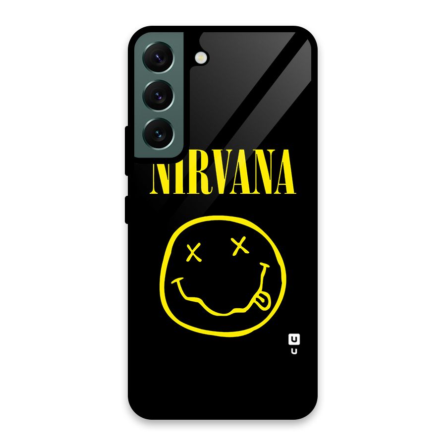 Nirvana Smiley Glass Back Case for Galaxy S22 5G