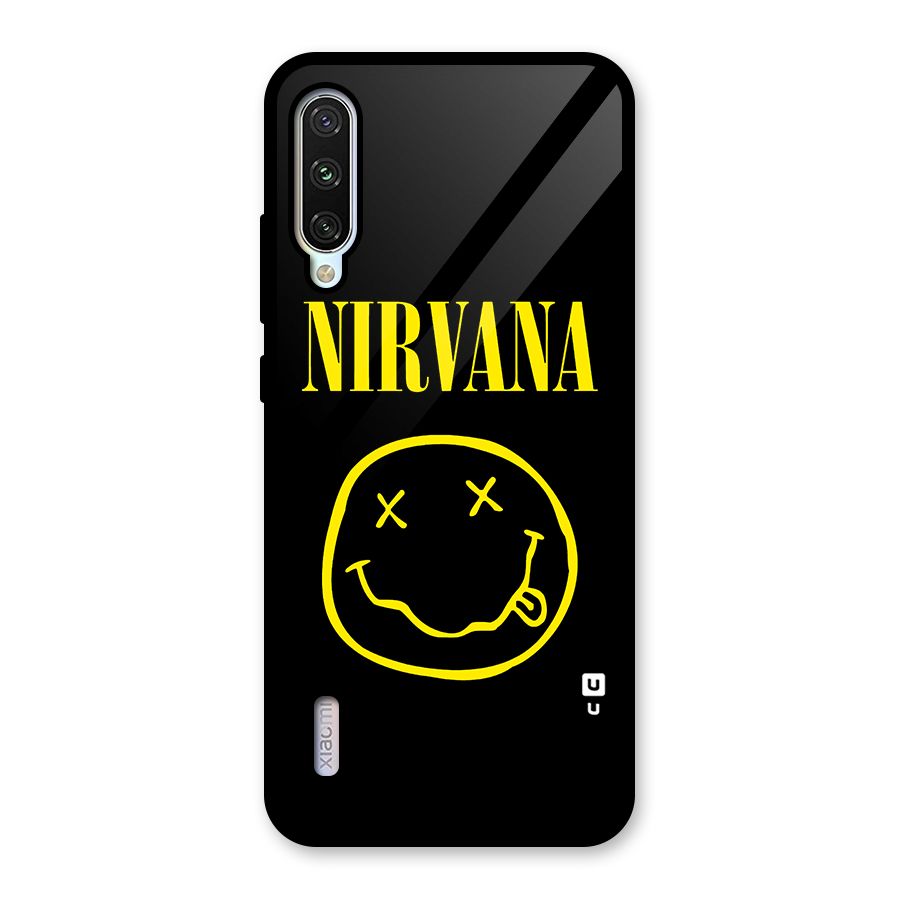 Nirvana Smiley Glass Back Case for Mi A3