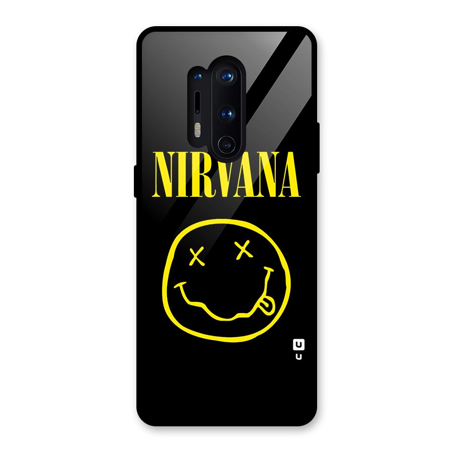 Nirvana Smiley Glass Back Case for OnePlus 8 Pro
