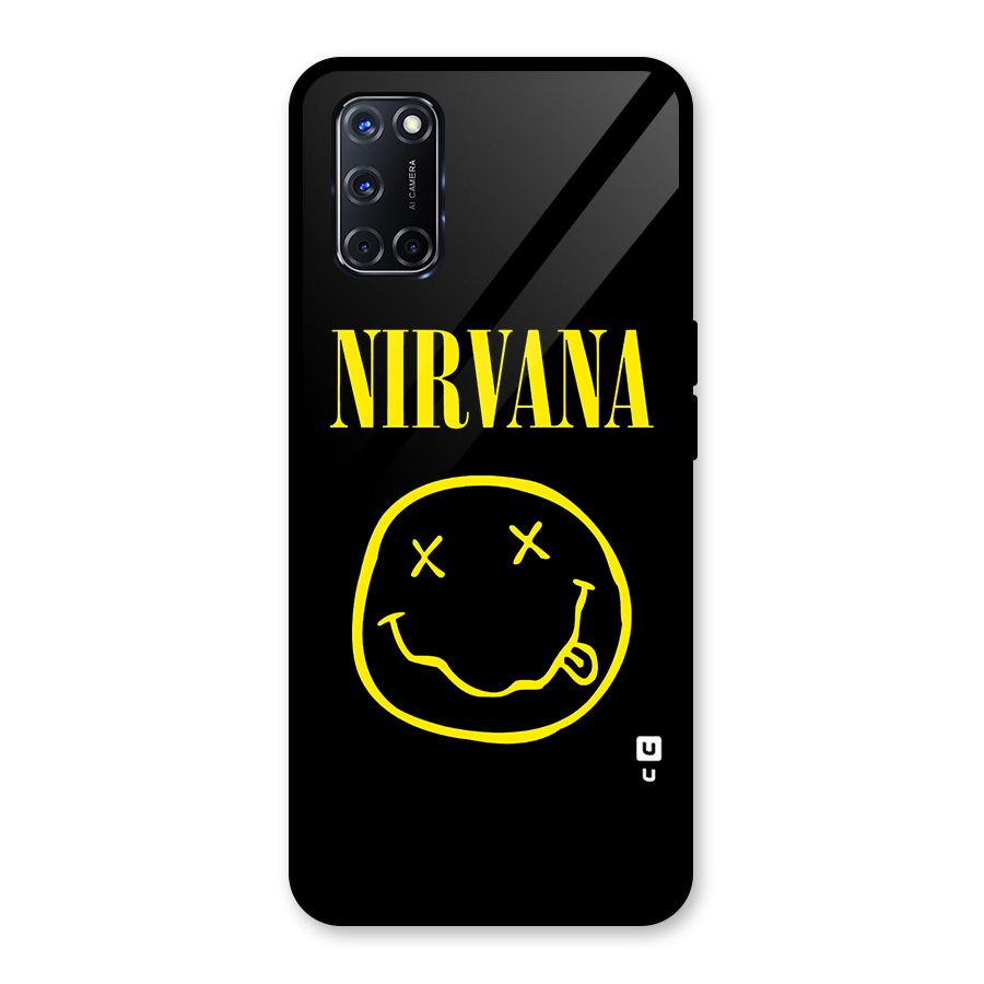 Nirvana Smiley Glass Back Case for Oppo A52
