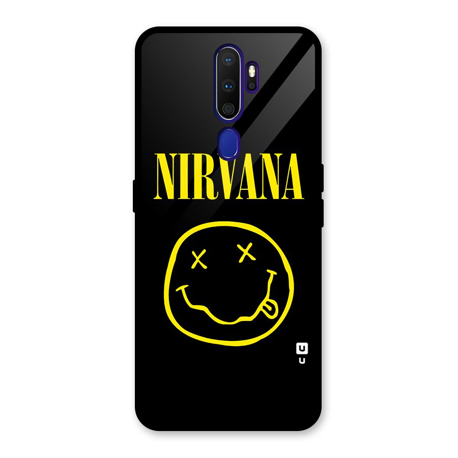 Nirvana Smiley Glass Back Case for Oppo A9 (2020)