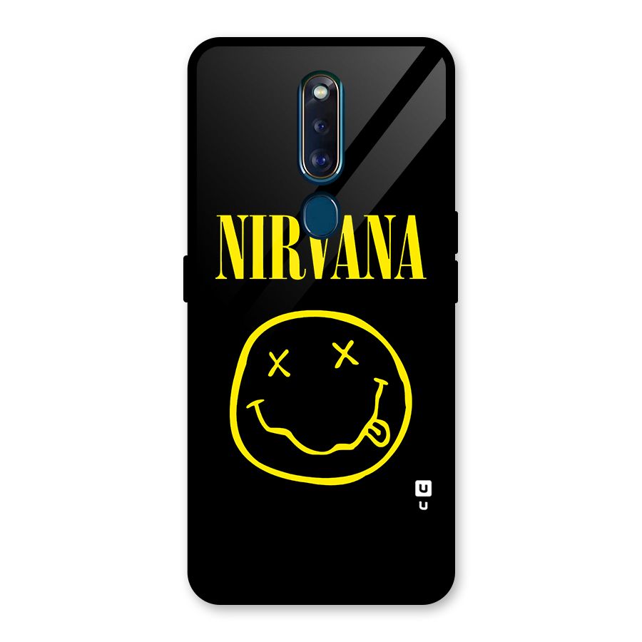 Nirvana Smiley Glass Back Case for Oppo F11 Pro