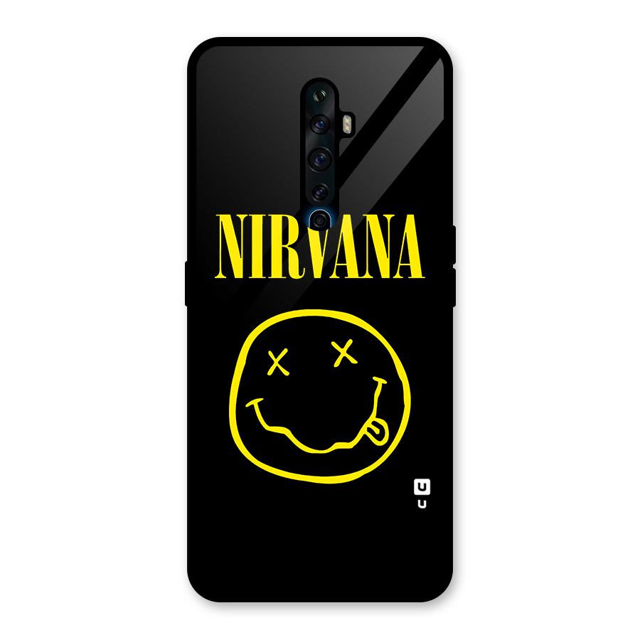 Nirvana Smiley Glass Back Case for Oppo Reno2 F