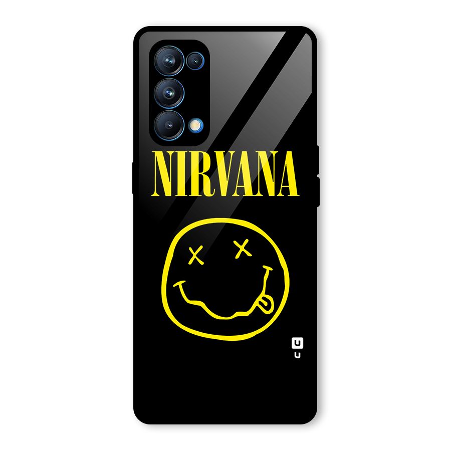 Nirvana Smiley Glass Back Case for Oppo Reno5 Pro 5G