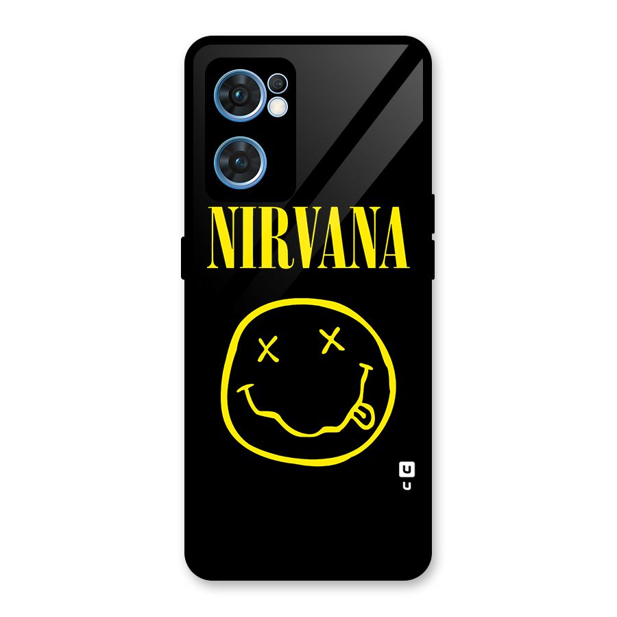 Nirvana Smiley Glass Back Case for Oppo Reno7 5G