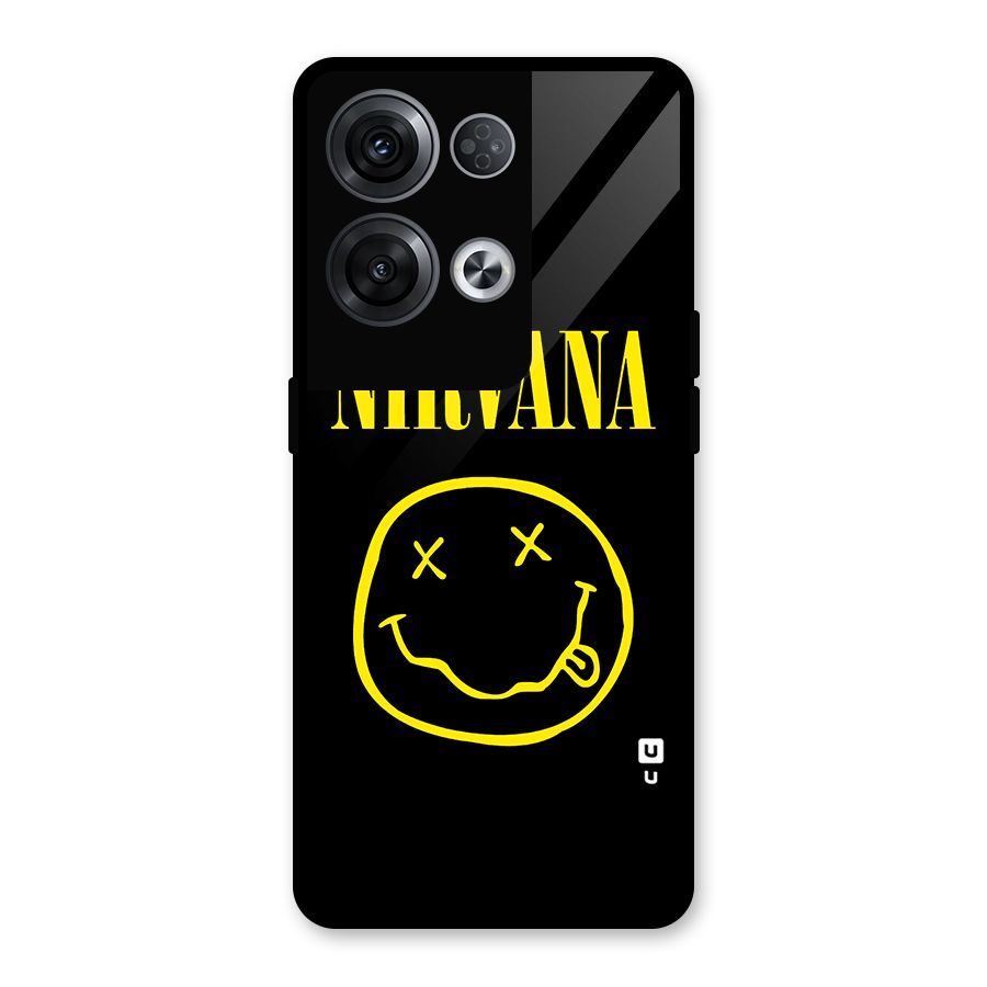 Nirvana Smiley Glass Back Case for Oppo Reno8 Pro 5G