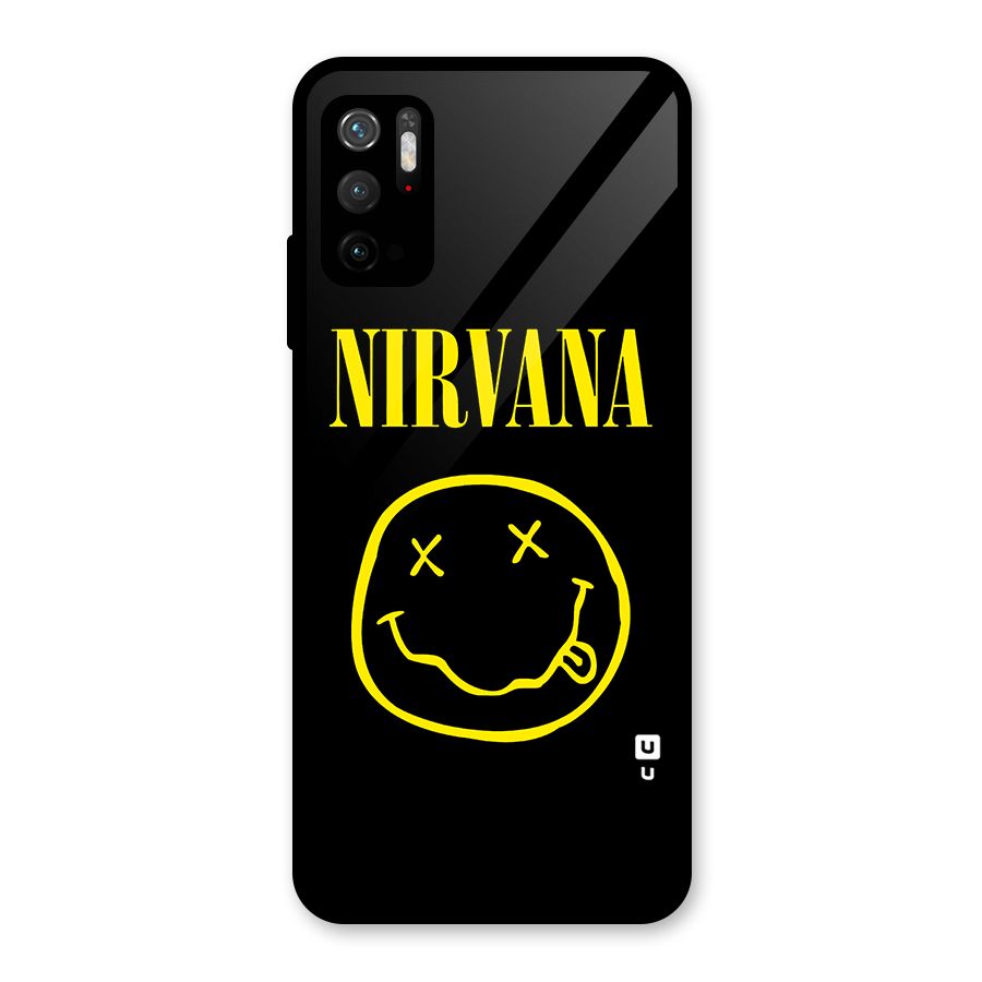 Nirvana Smiley Glass Back Case for Poco M3 Pro 5G