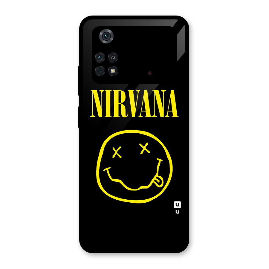 Nirvana Smiley Glass Back Case for Poco M4 Pro 4G