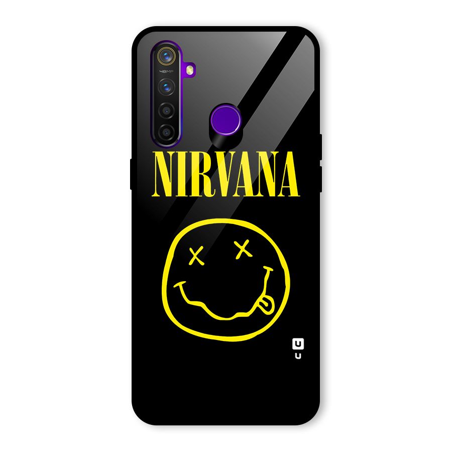 Nirvana Smiley Glass Back Case for Realme 5 Pro