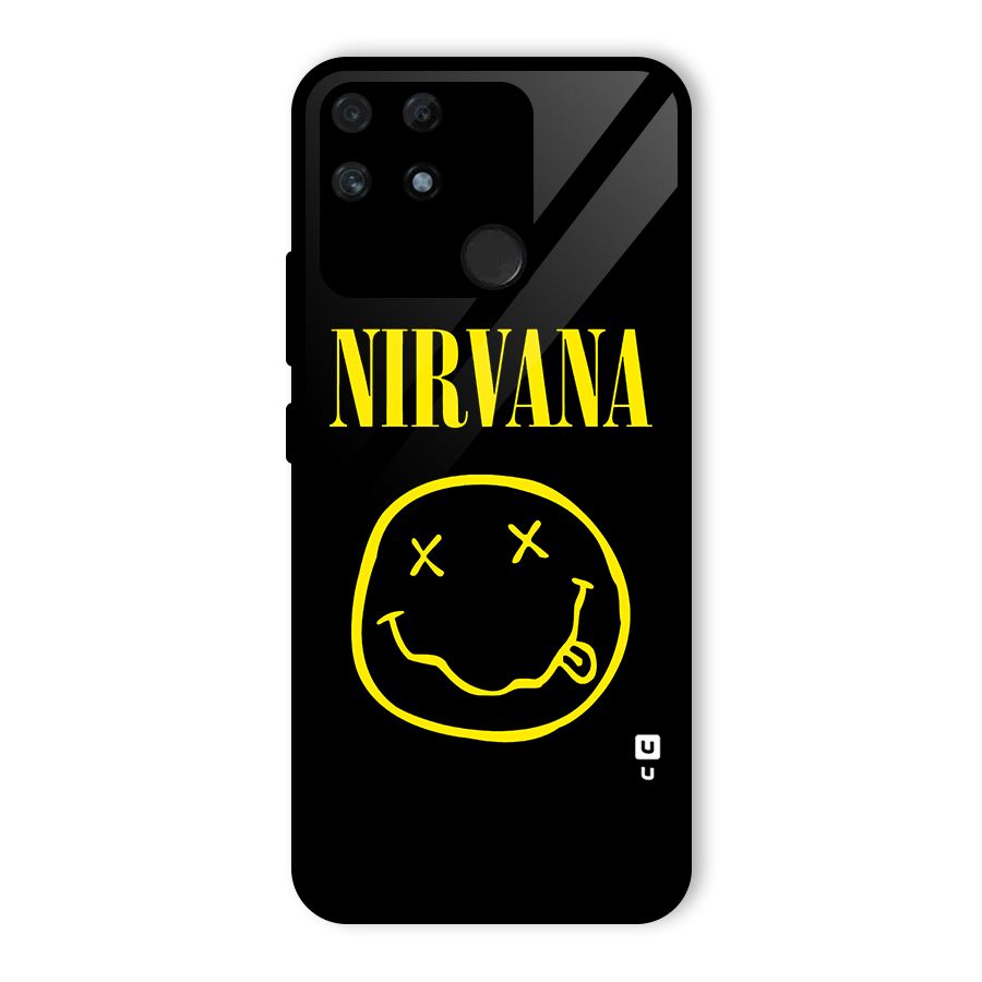 Nirvana Smiley Glass Back Case for Realme Narzo 50A