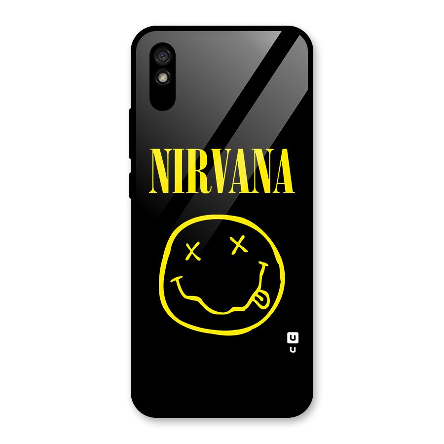 Nirvana Smiley Glass Back Case for Redmi 9i