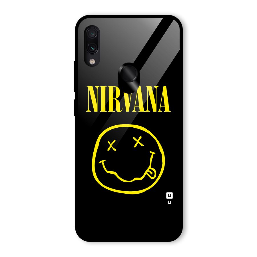 Nirvana Smiley Glass Back Case for Redmi Note 7 Pro