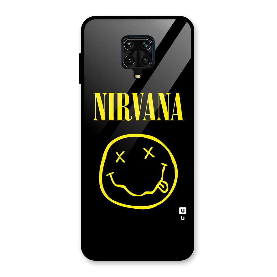 Nirvana Smiley Glass Back Case for Redmi Note 9 Pro Max