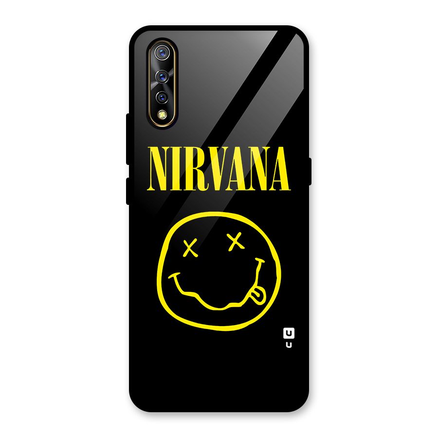 Nirvana Smiley Glass Back Case for Vivo S1