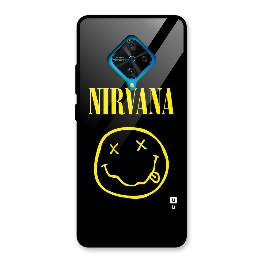 Nirvana Smiley Glass Back Case for Vivo S1 Pro