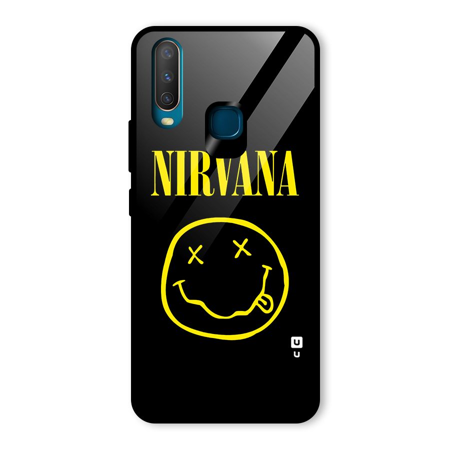 Nirvana Smiley Glass Back Case for Vivo U10