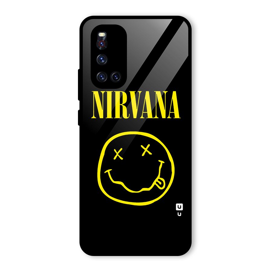 Nirvana Smiley Glass Back Case for Vivo V19