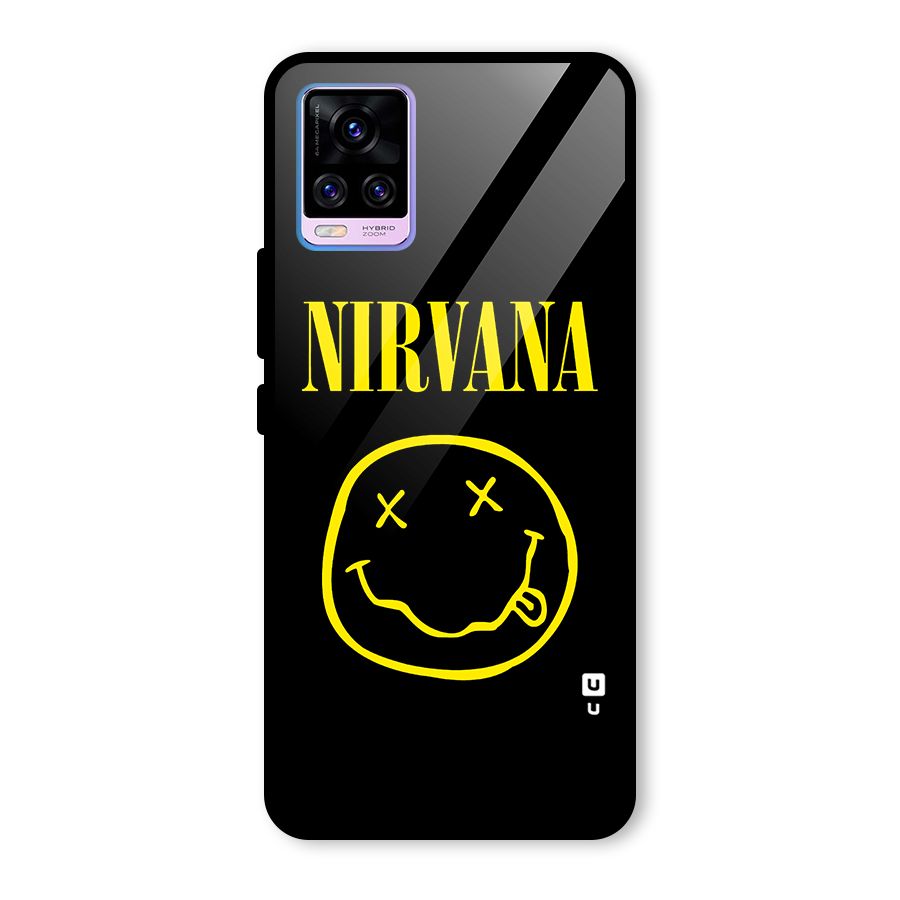 Nirvana Smiley Glass Back Case for Vivo V20 Pro