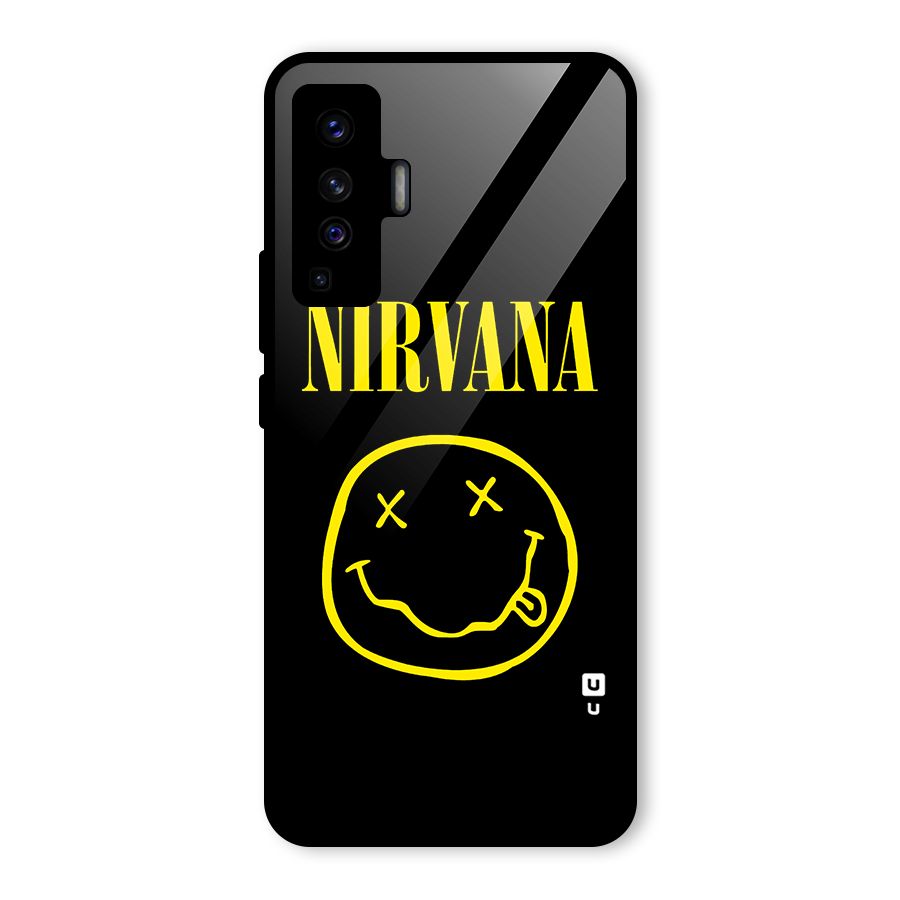 Nirvana Smiley Glass Back Case for Vivo X50