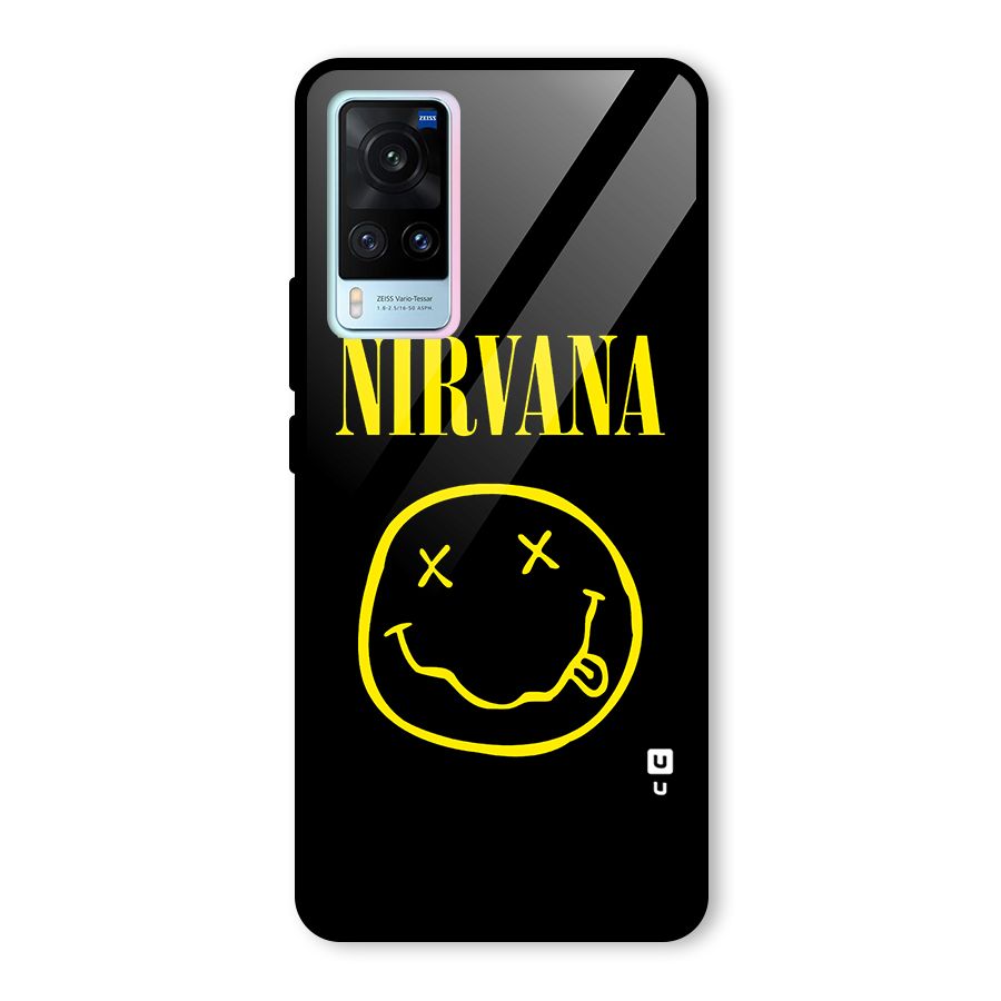 Nirvana Smiley Glass Back Case for Vivo X60