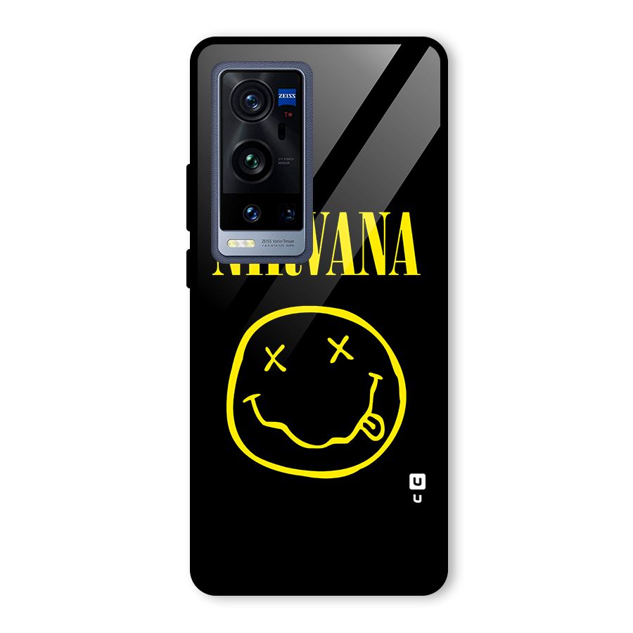 Nirvana Smiley Glass Back Case for Vivo X60 Pro Plus