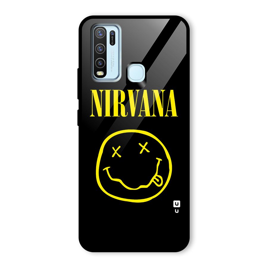 Nirvana Smiley Glass Back Case for Vivo Y50