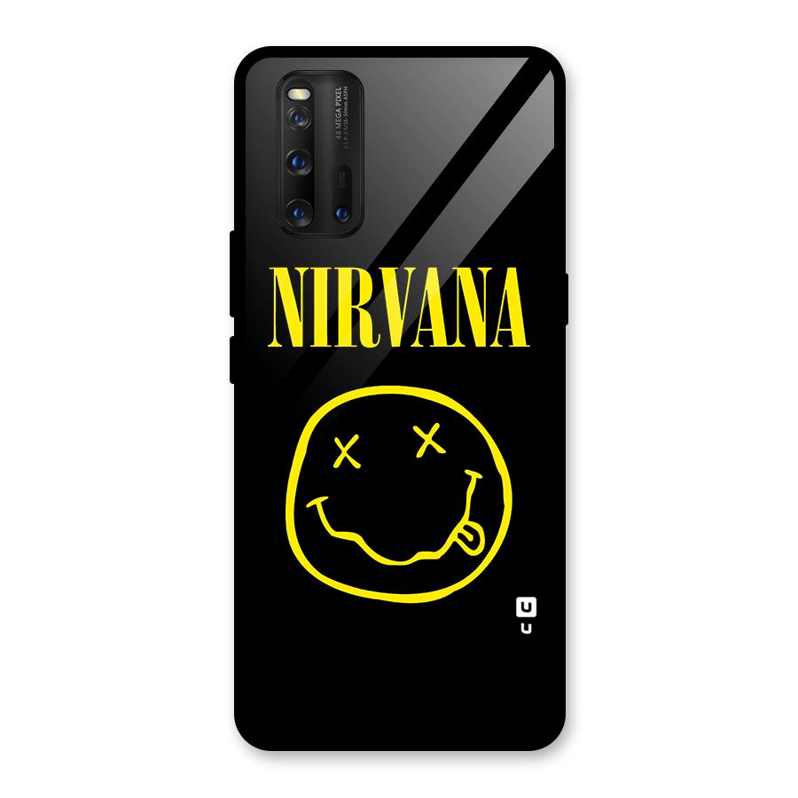 Nirvana Smiley Glass Back Case for Vivo iQOO 3