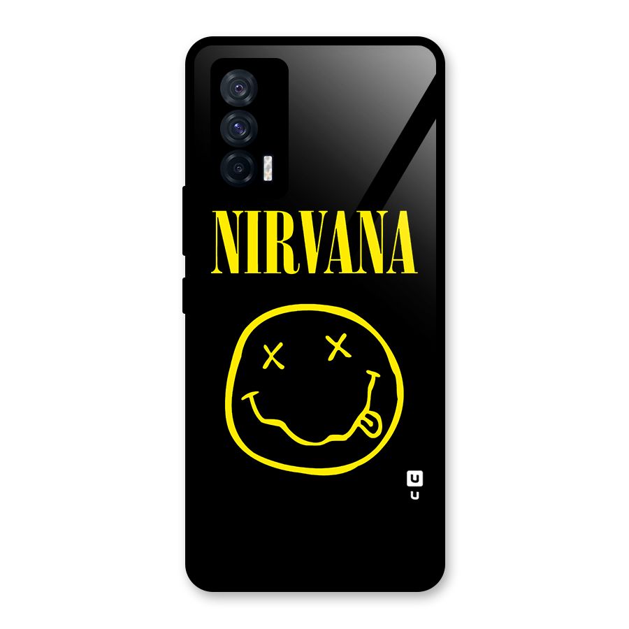Nirvana Smiley Glass Back Case for Vivo iQOO 7 5G