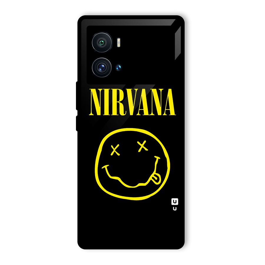 Nirvana Smiley Glass Back Case for Vivo iQOO 9 Pro