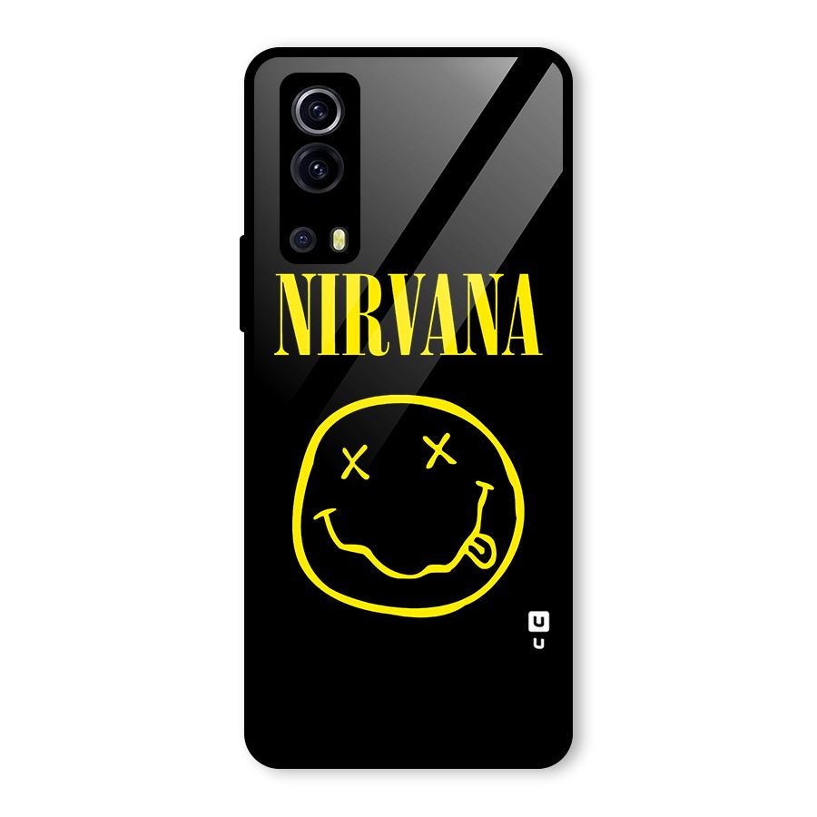Nirvana Smiley Glass Back Case for Vivo iQOO Z3