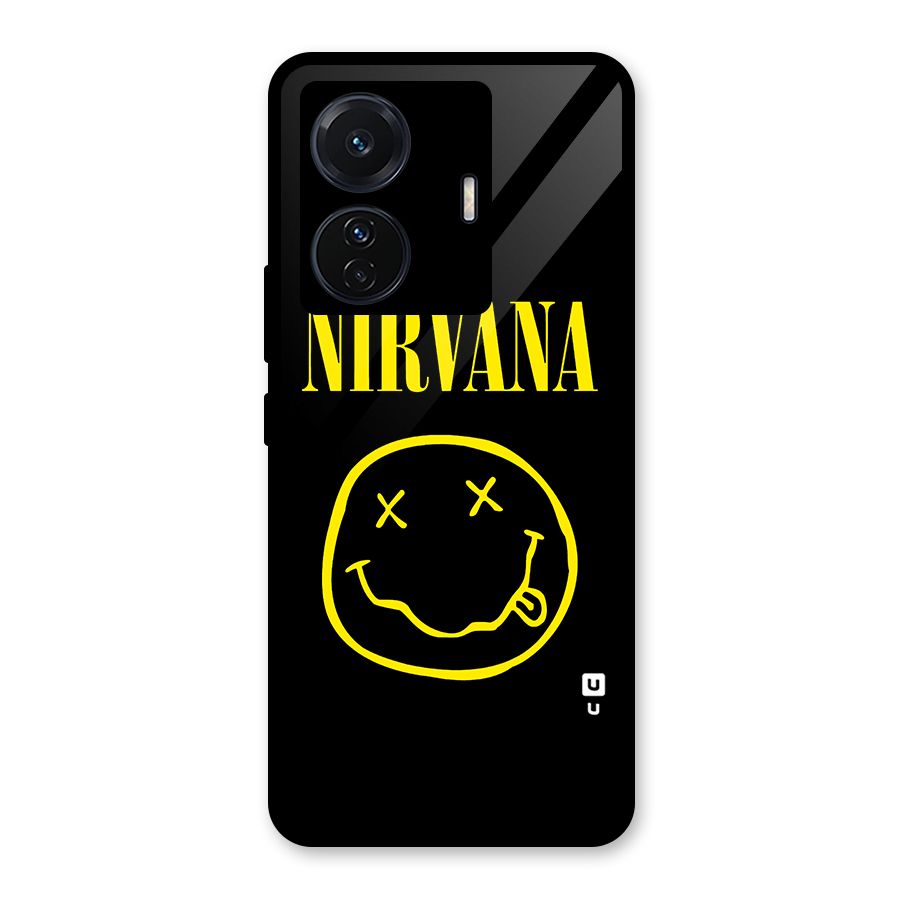 Nirvana Smiley Glass Back Case for Vivo iQOO Z6 Pro