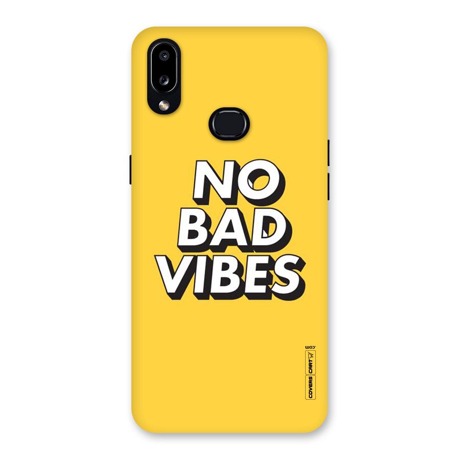 No Bad Vibes Back Case for Galaxy A10s