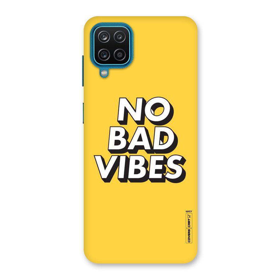 No Bad Vibes Back Case for Galaxy M12