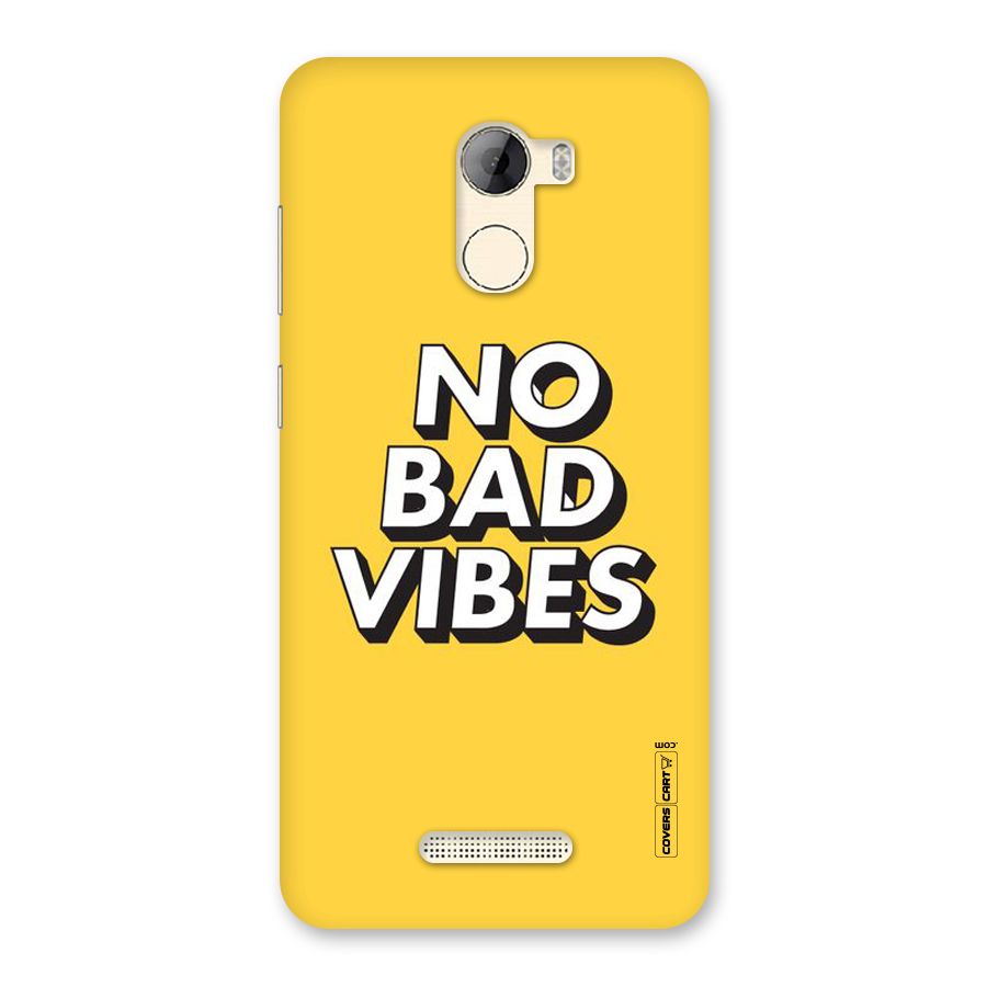 No Bad Vibes Back Case for Gionee A1 LIte