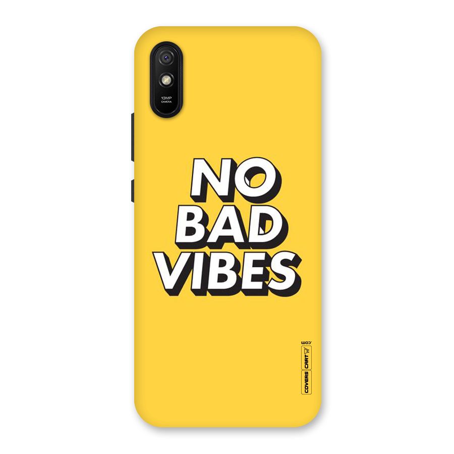 No Bad Vibes Back Case for Redmi 9A