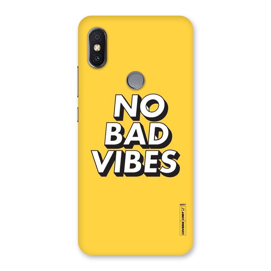 No Bad Vibes Back Case for Redmi Y2