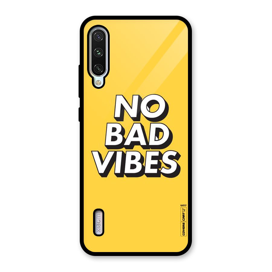 No Bad Vibes Glass Back Case for Mi A3