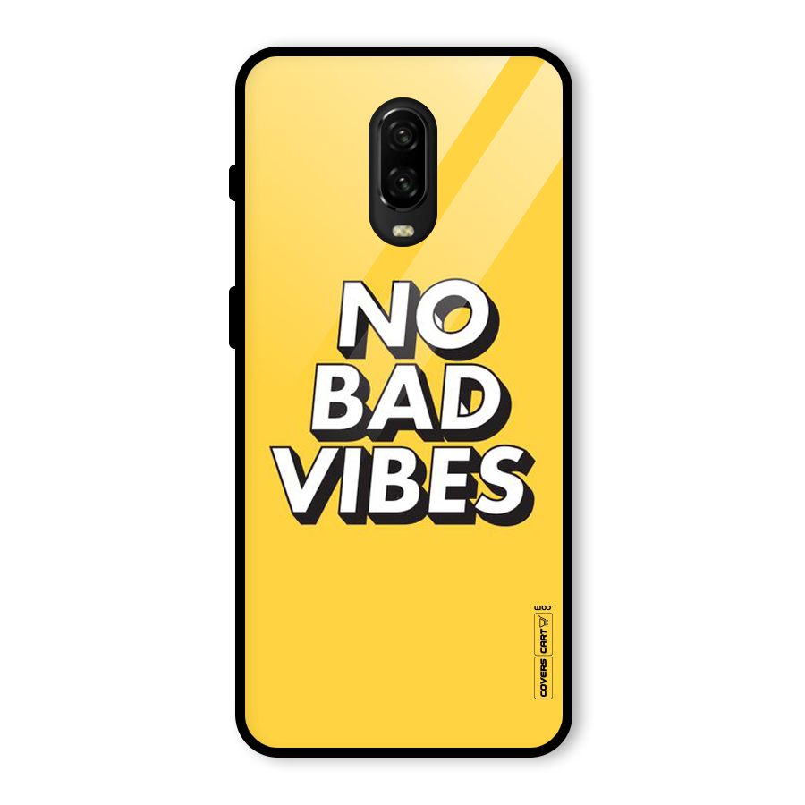 No Bad Vibes Glass Back Case for OnePlus 6T