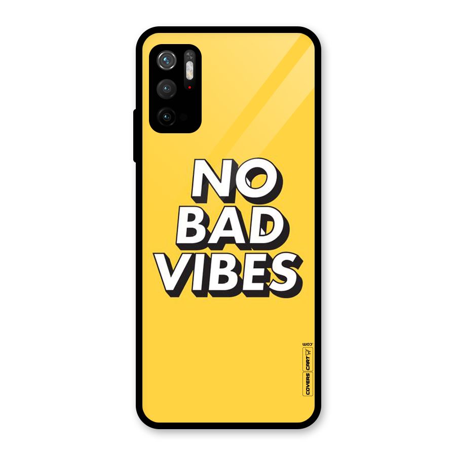 No Bad Vibes Glass Back Case for Poco M3 Pro 5G