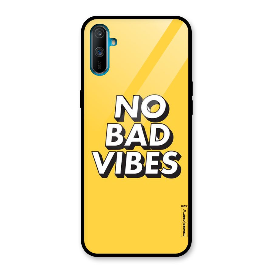 No Bad Vibes Glass Back Case for Realme C3