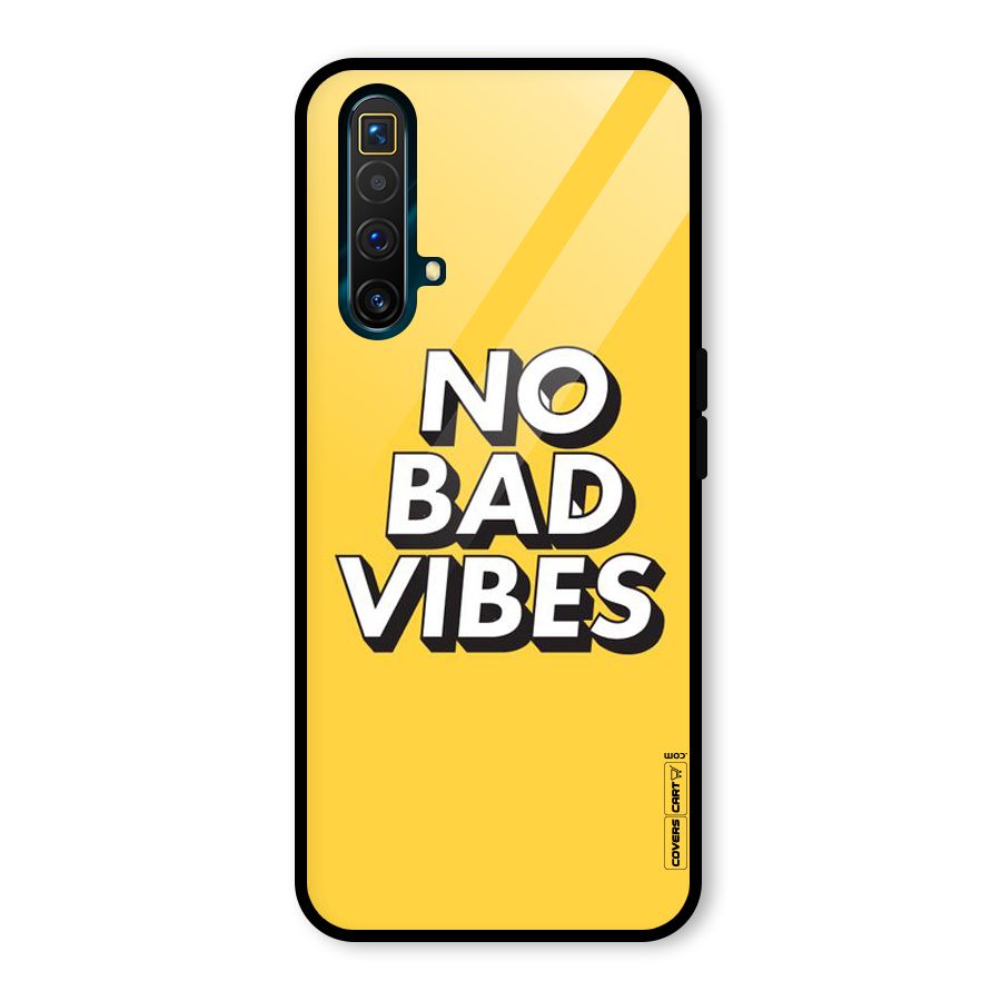 No Bad Vibes Glass Back Case for Realme X3 SuperZoom