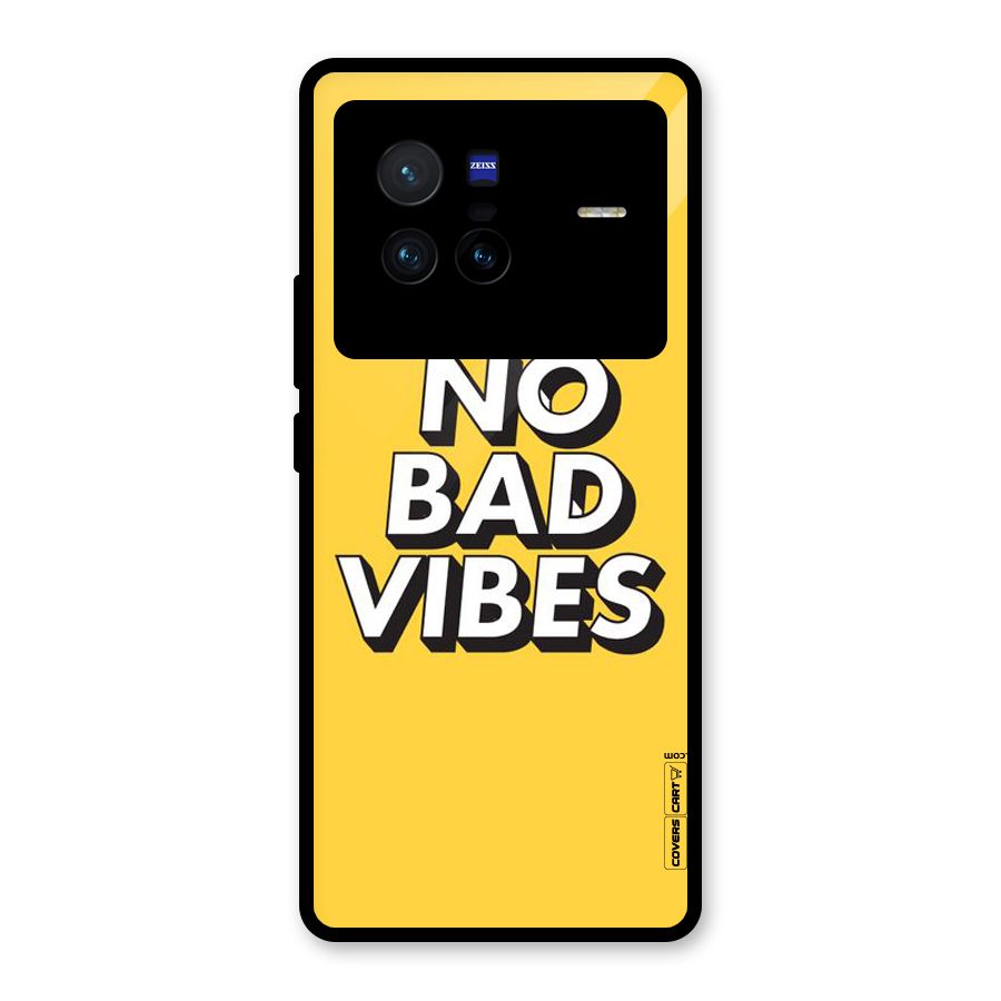 No Bad Vibes Glass Back Case for Vivo X80