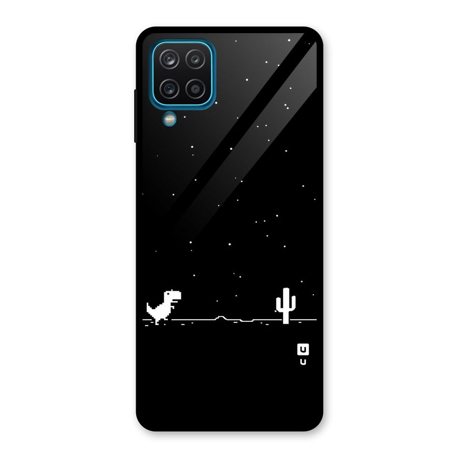No Connection Night Glass Back Case for Galaxy A12