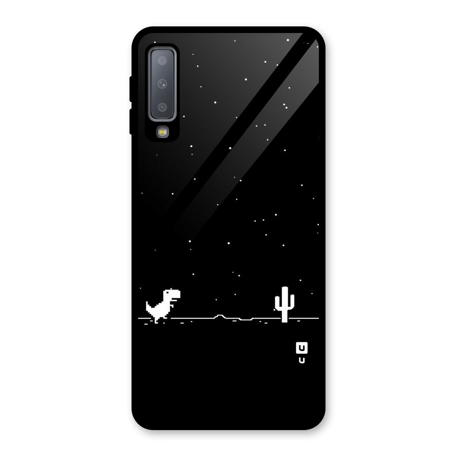 No Connection Night Glass Back Case for Galaxy A7 (2018)