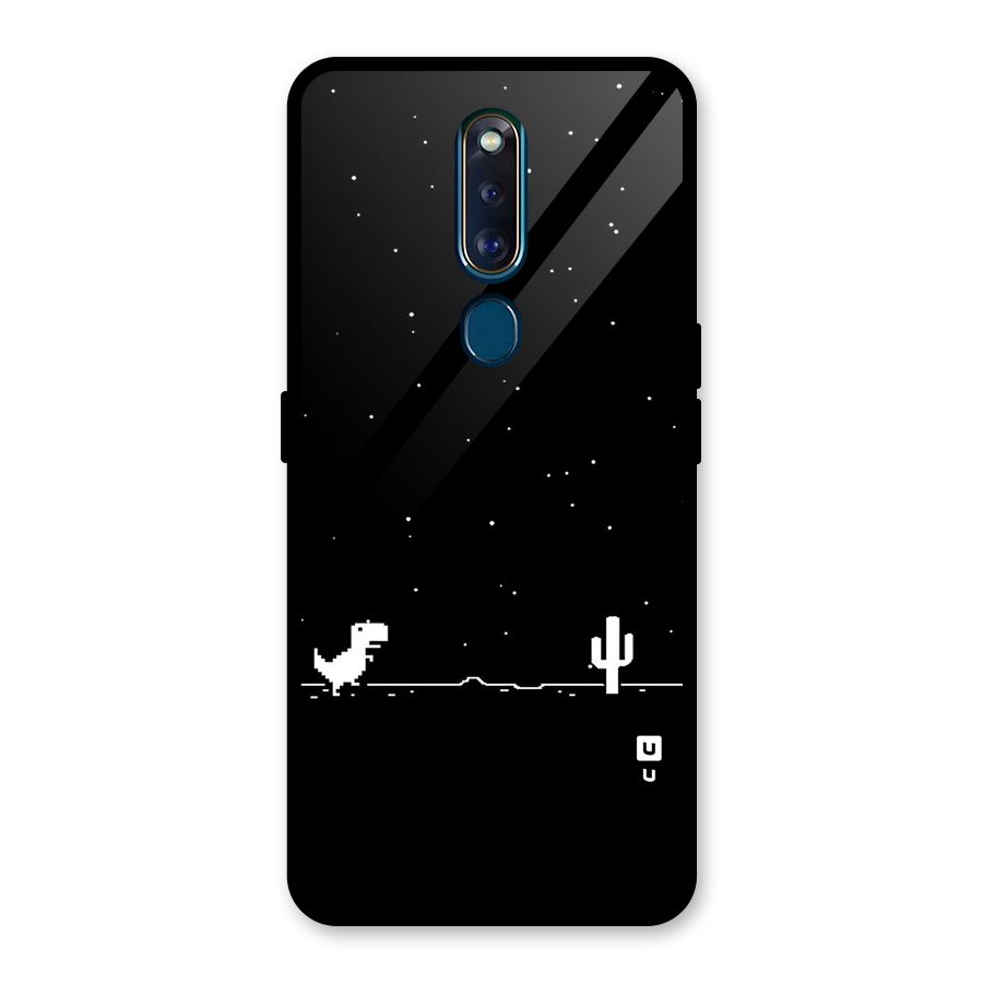 No Connection Night Glass Back Case for Oppo F11 Pro