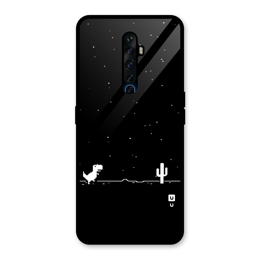 No Connection Night Glass Back Case for Oppo Reno2 F